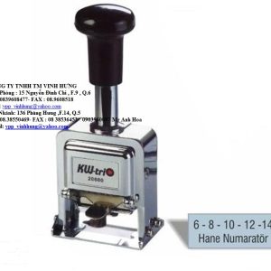 Sản phẩm máy đóng số tự động KW-trio 6 Số